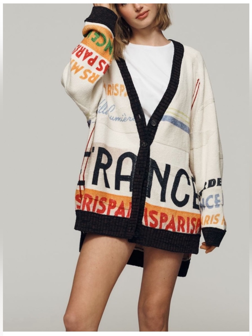 Anthropologie Maeve France 🇫🇷 Boyfriend Cardigan- Medium Petite